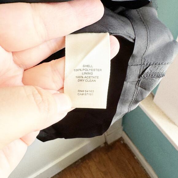 Eliza J Floral Pleated Circle Skirt Black Cream Wedding Guest Cocktail Size 2 - Picture 6 of 13